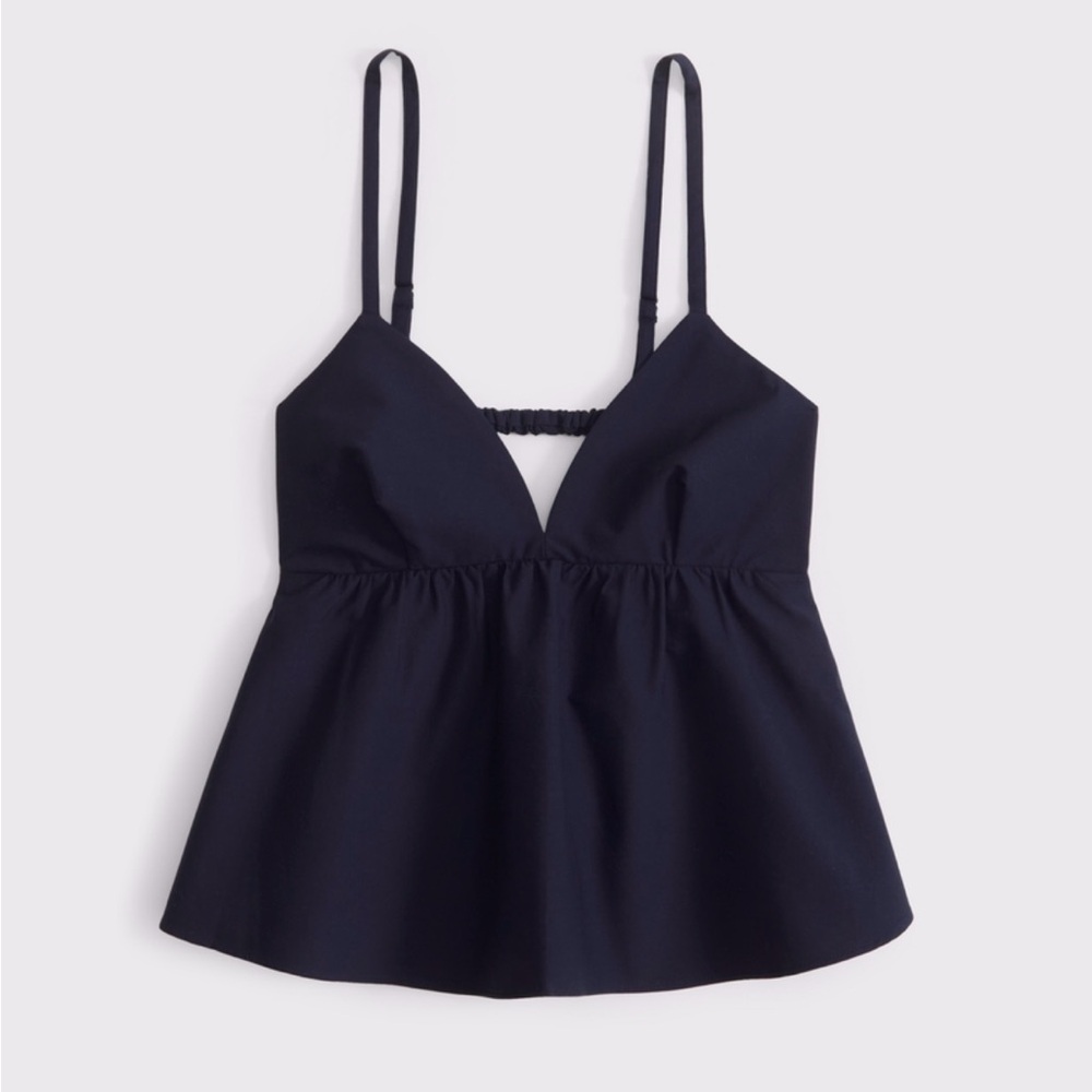 Poplin Peplum Top